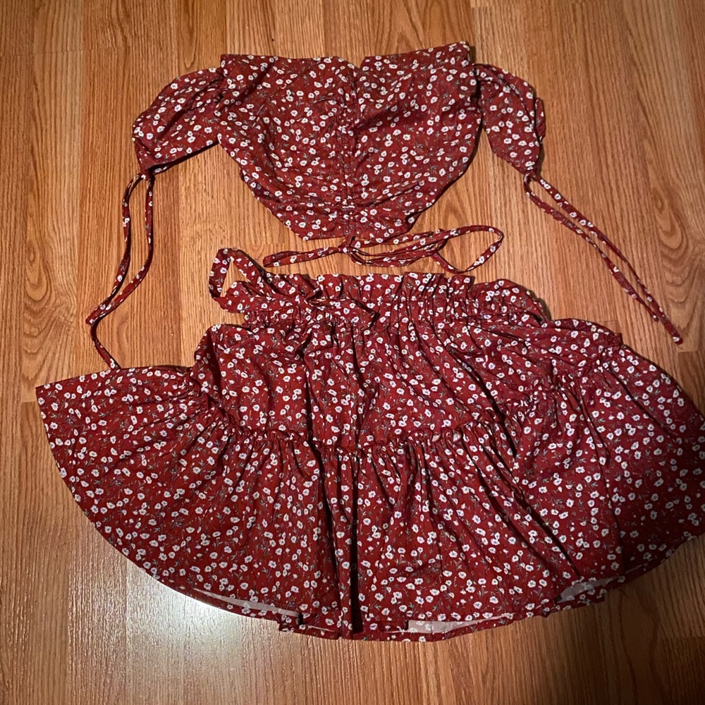Two piece skirt outfit
